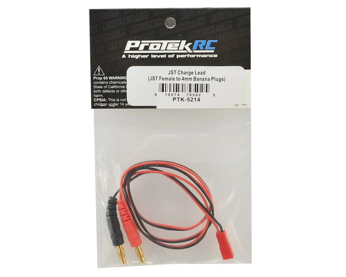 Protek RC JST Charge Lead (JST Female To 4mm Banana Plugs) - Image 2
