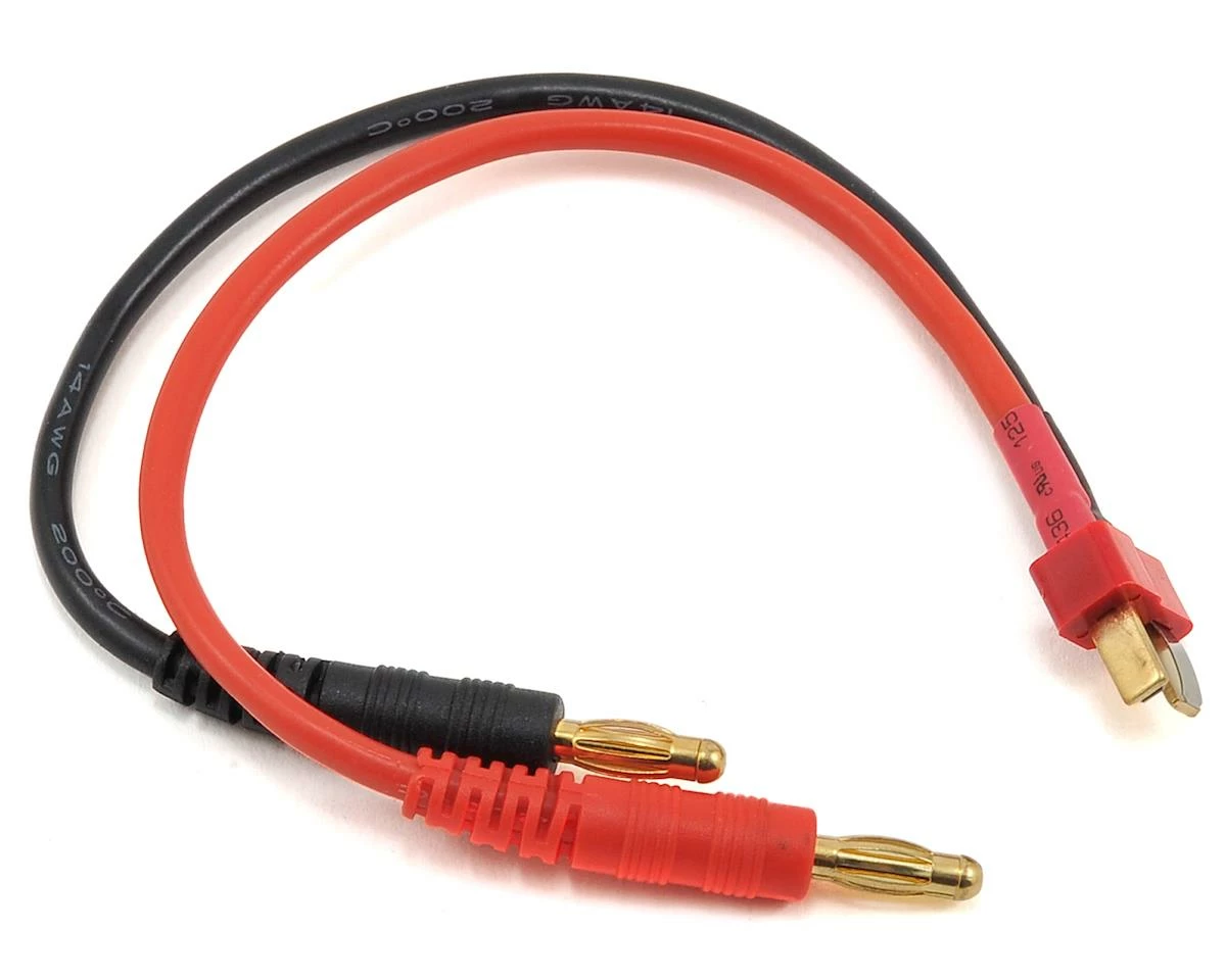 Protek RC Heavy Duty T-Style Ultra Plug Charge Lead (Male To 4mm Banana)