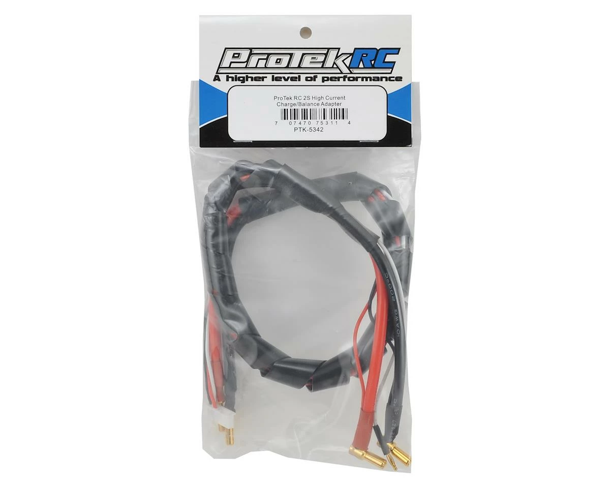 Protek RC 2S High Current Charge/Balance Adapter (4mm To 5mm Solid Bullets) (10awg Wire) (24") - Image 2