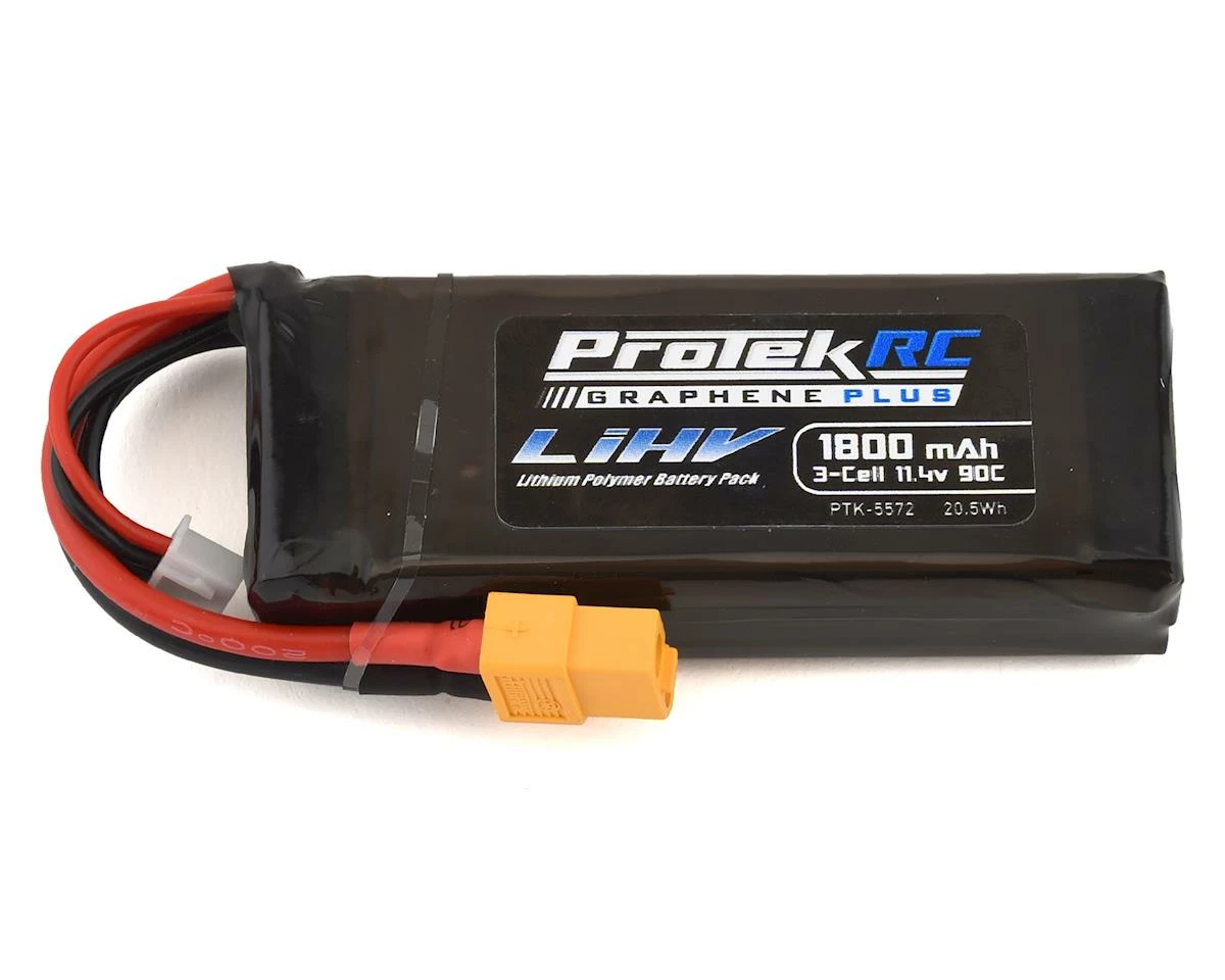 Protek RC 3S 90C Si-Graphene + HV LiPo Battery W/XT60 Connector (11.4V/1800mAh)