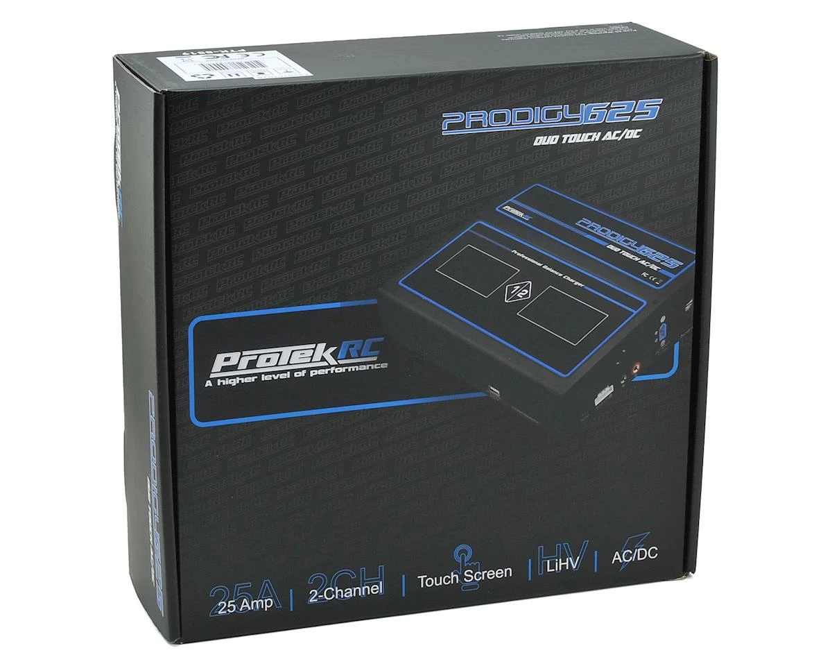SCRATCH & DENT: ProTek RC "Prodigy 625 DUO Touch AC" LiHV/LiPo AC/DC Battery Charger - Image 5