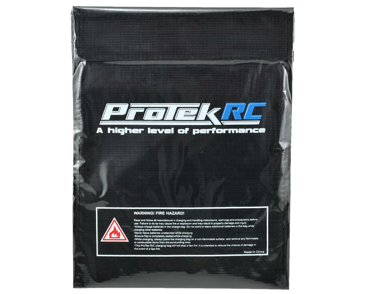 Protek RC Flame Resistant LiPo Charging Bag (Large, 23x30cm) - Image 2