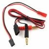 Ruddog Receiver/Transmitter Charge Lead W/JR To Female JST Adapter (Sanwa/Futaba)