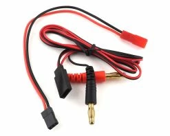 Ruddog Receiver/Transmitter Charge Lead W/JR To Female JST Adapter (Sanwa/Futaba)