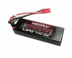 Redcat Hexfly 2S 20C LiPo Battery Pack W/Banana Plug (7.4V/3200mAh)