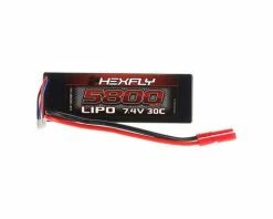 Redcat 7.4V 5800mAh 2S 30C LiPo: HXT4 Banana Connector