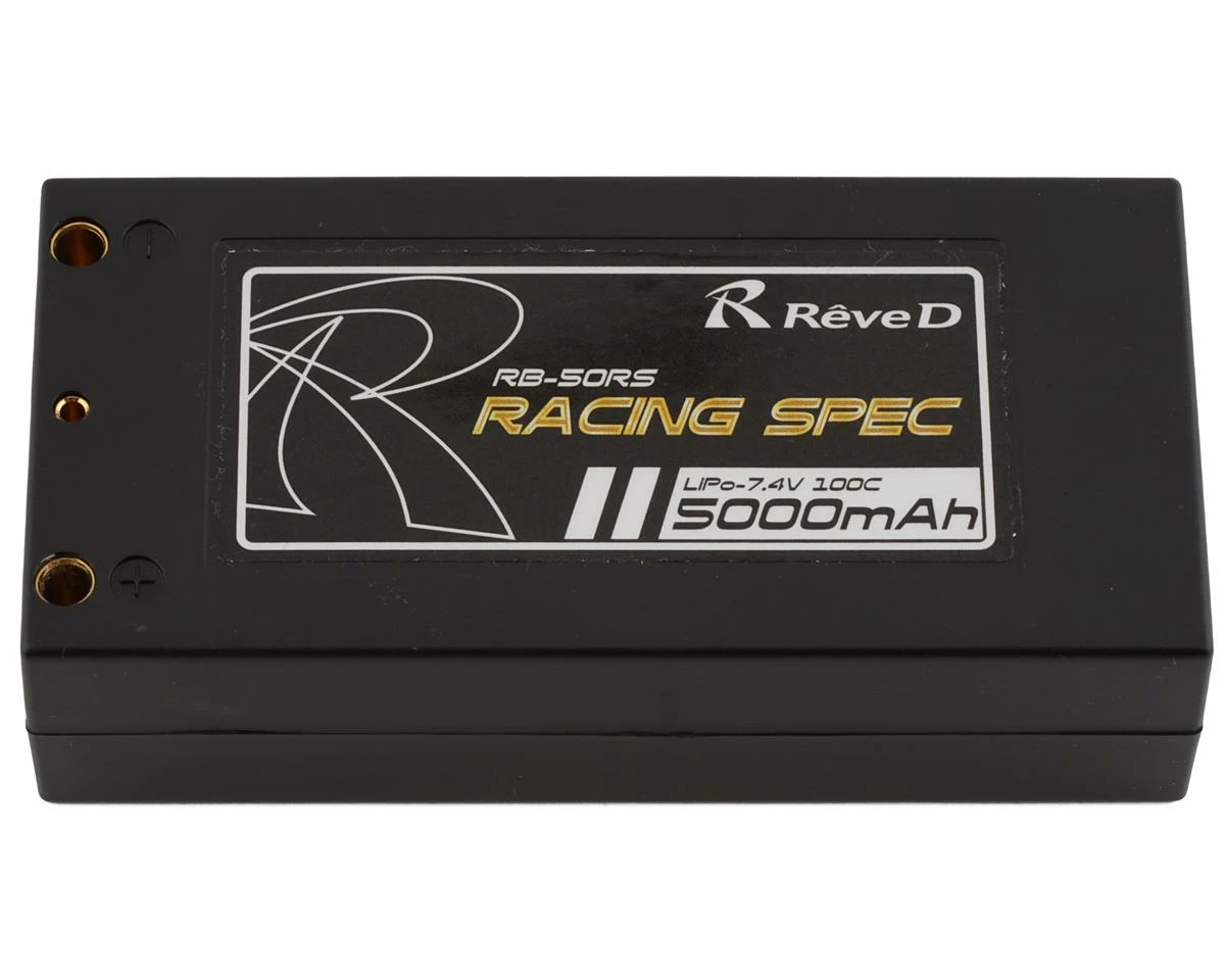 Reve D 2S 100C LiPo Battery (7.4V/5000mAh) W/4mm Bullets