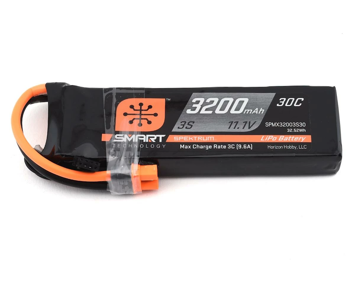 Spektrum RC 3S Smart LiPo Battery Pack W/IC3 Connector (11.1V/3200mAh)
