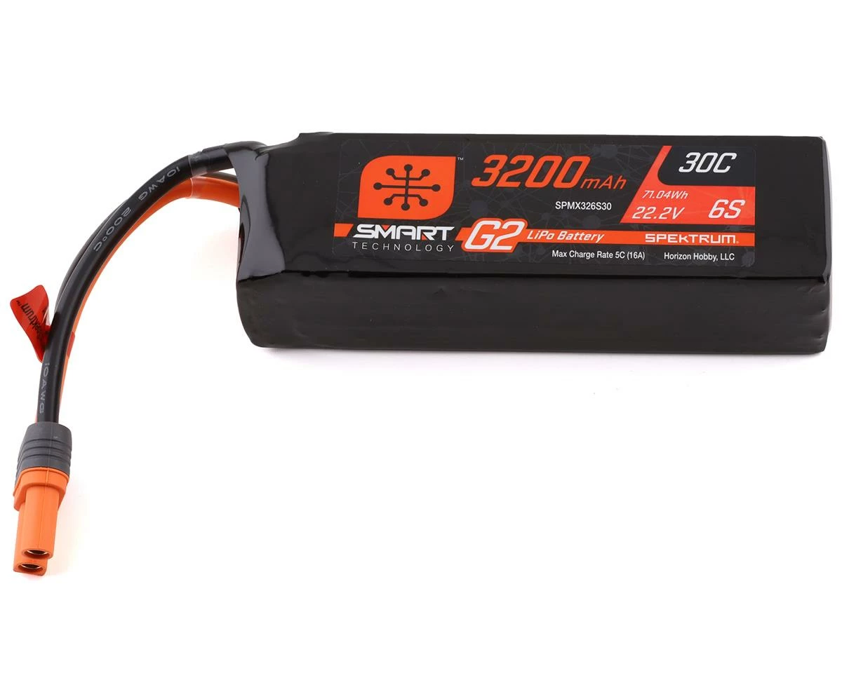Spektrum RC 6S Smart G2 LiPo 30C Battery Pack (22.2V/3200mAh) W/IC5 Connector