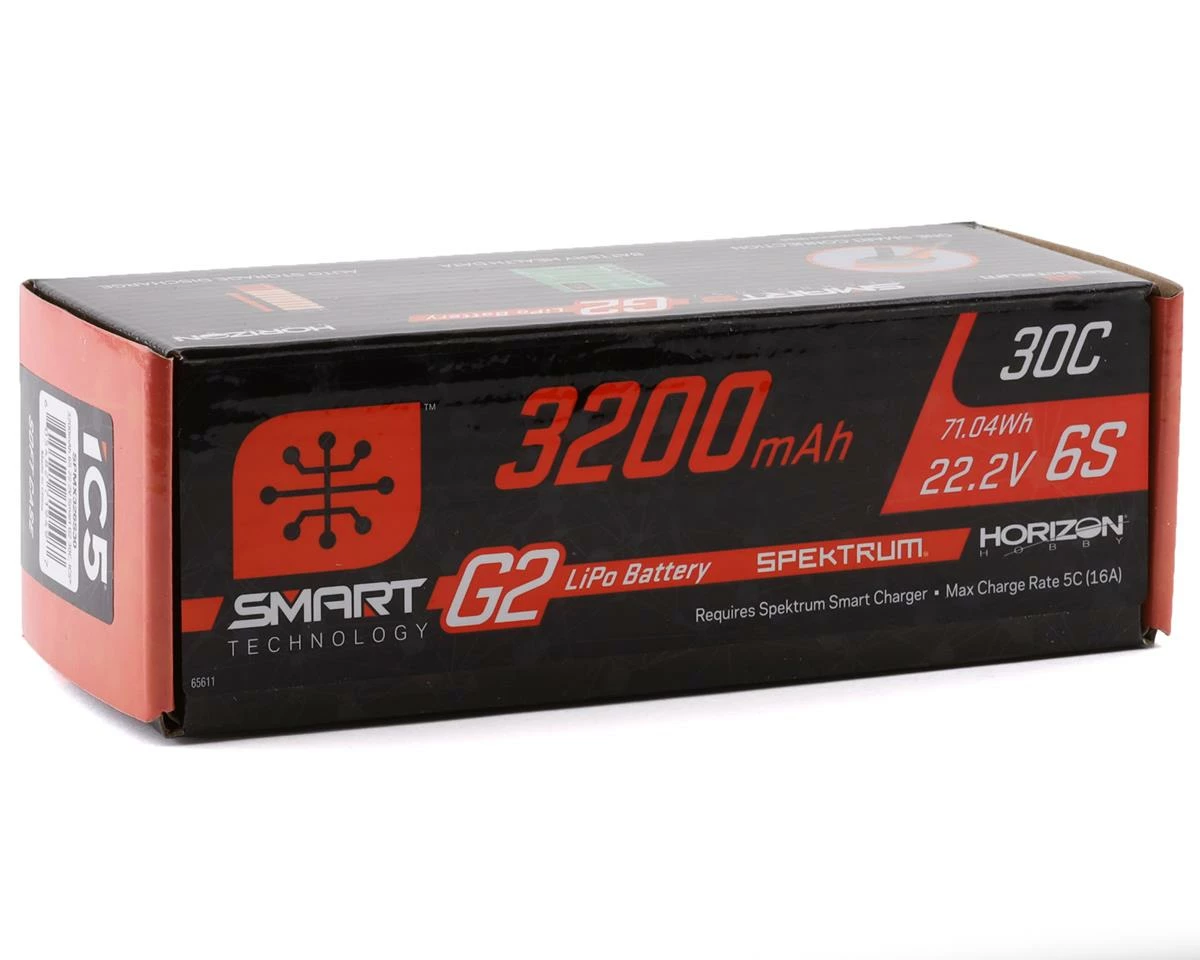 Spektrum RC 6S Smart G2 LiPo 30C Battery Pack (22.2V/3200mAh) W/IC5 Connector - Image 2