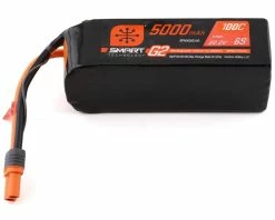 Spektrum RC 6S Smart G2 LiPo 100C Battery Pack (22.2V/5000mAh) W/IC5 Connector