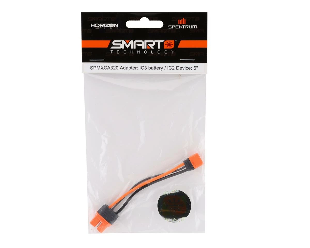 Spektrum RC 6" IC3 Battery To IC2 Device SMART Battery Adapter Cable - Image 2