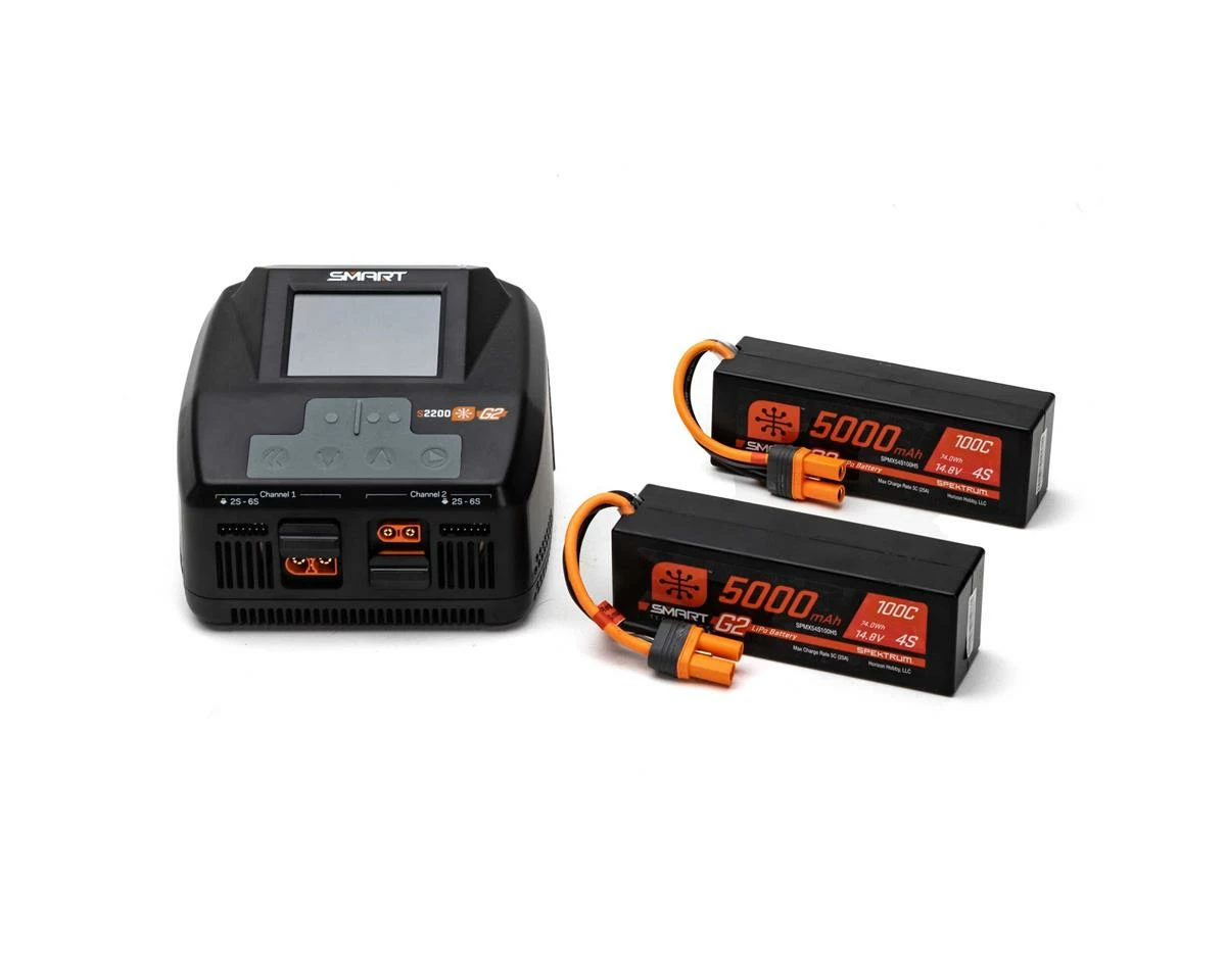 Spektrum RC Art G2 PowerStage 8S Bundle W/Two 4S Smart LiPo Batteries (5000mAh) - Image 6