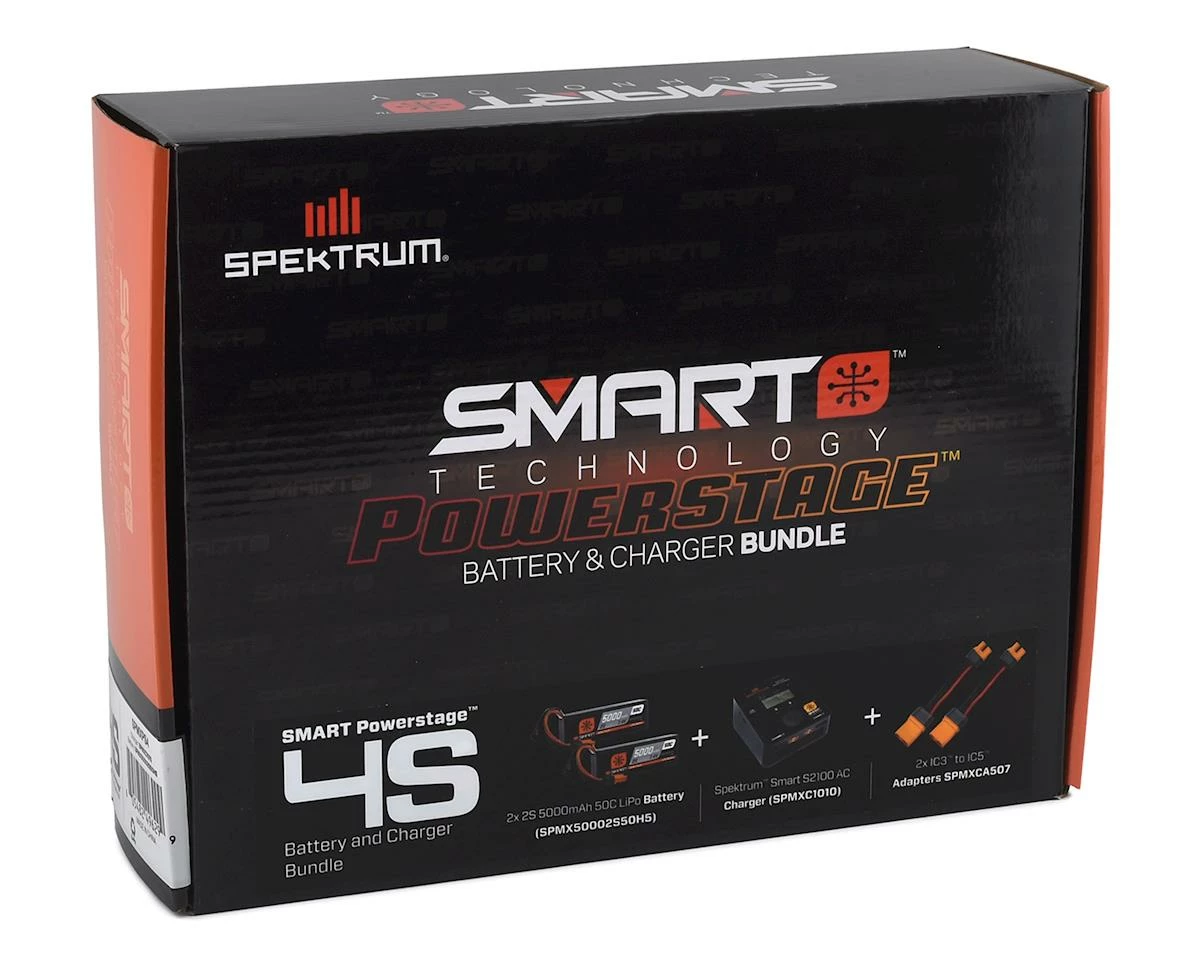 Spektrum RC Art PowerStage 4S Bundle W/Two 2S Smart LiPo Hard Case Batteries (5000mAh) - Image 6