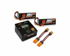 Spektrum RC Art PowerStage 8S Bundle W/Two 4S Smart LiPo Hard Case Batteries (5000mAh)