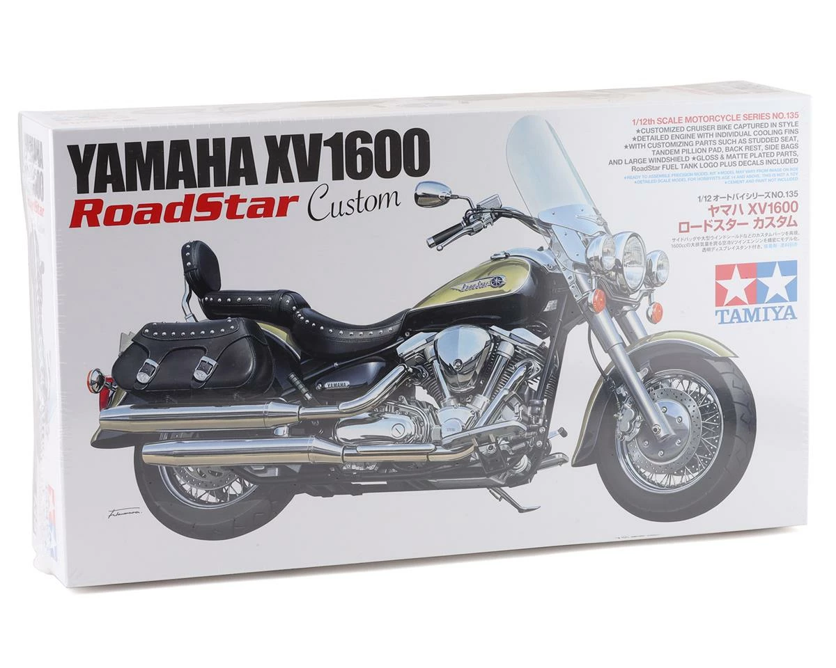 Tamiya Yamaha XV1600 Road Star Custom 1/12 Motorcycle Model Kit - Image 6