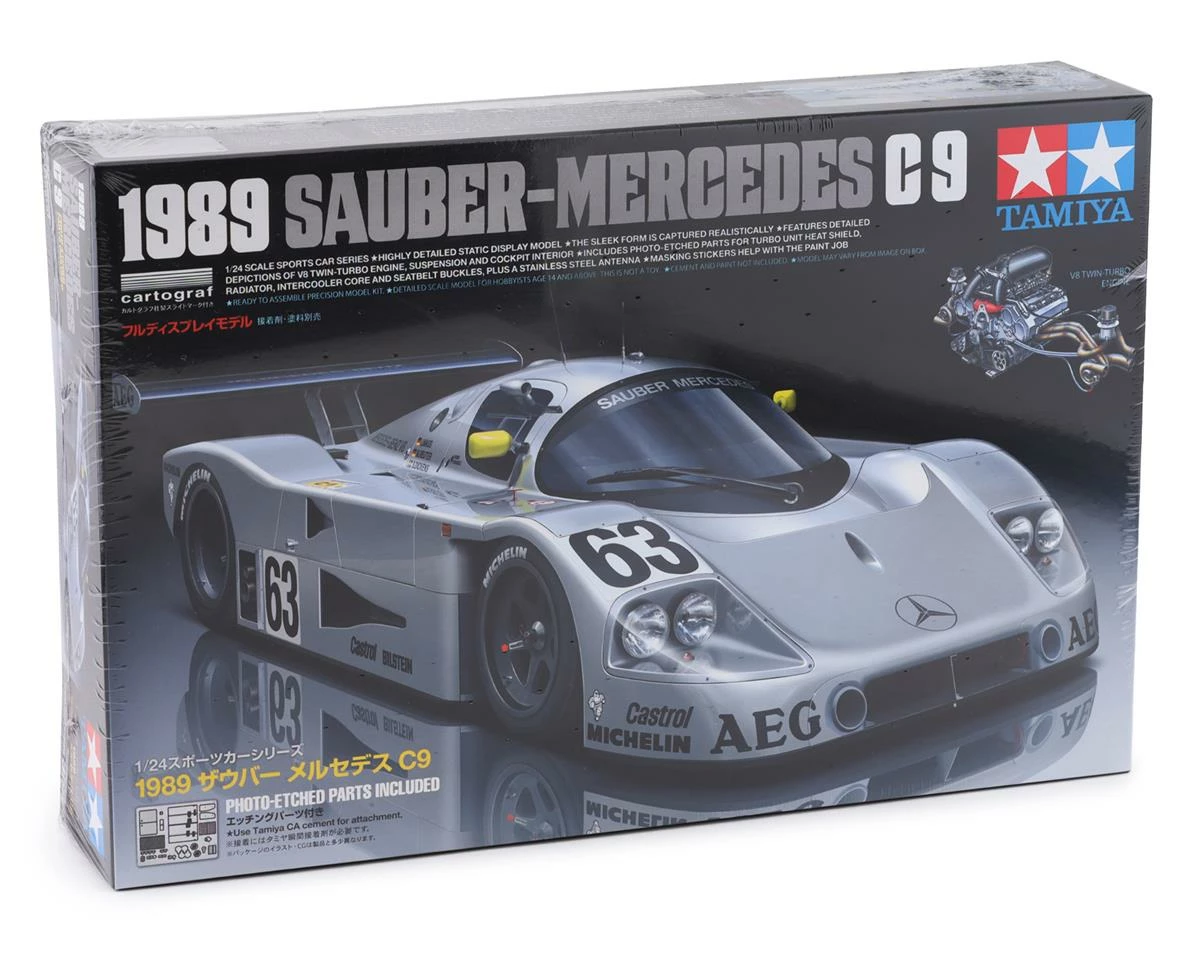 Tamiya 1989 Sauber-Mercedes C9 1/24 Model Kit - Image 6