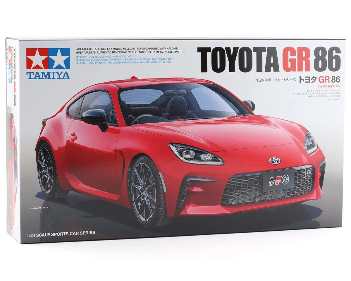 Tamiya Toyota GR 86 1/24 Model Car Kit - Image 5