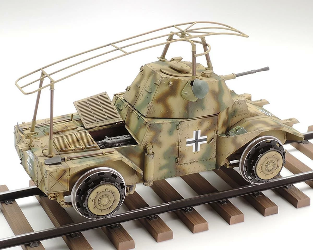 Tamiya P204(f) German Armored Railway Vehicle 1/35 Model Kit - Image 2