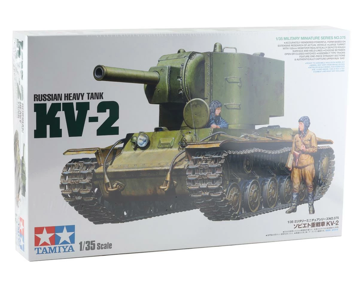 Tamiya 1/35 Russian Heavy Tank KV-2 Model Kit - Image 5