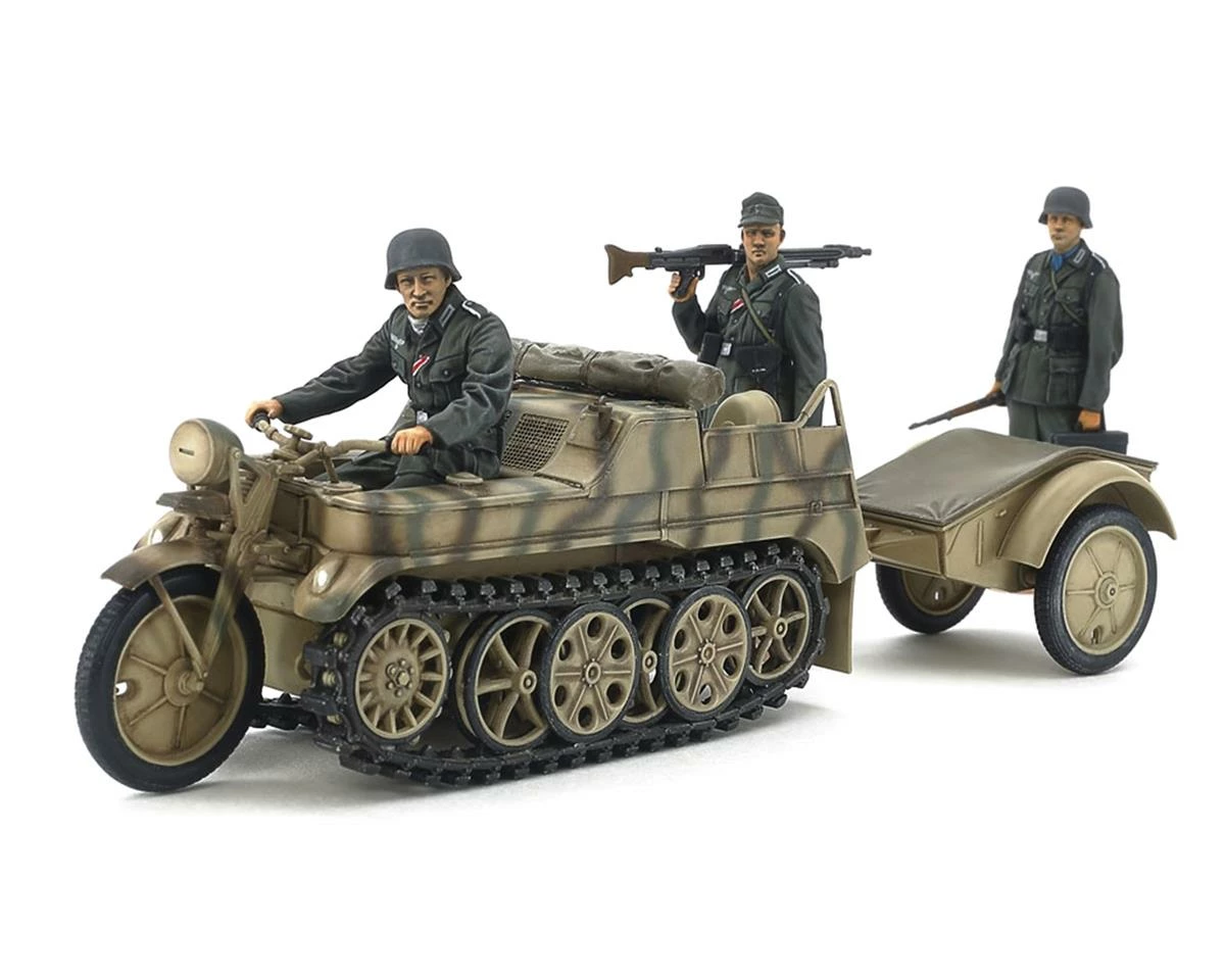 Tamiya German Sd.Kfz.2 Kettenkraftrad 1/35 Model Kit (Mid Production) - Image 2