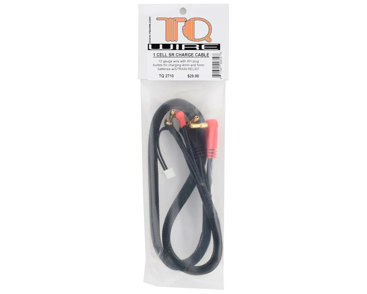TQ WIRE 1S Charge Cable W/4mm & 5mm Bullet Connector (2') - Image 2