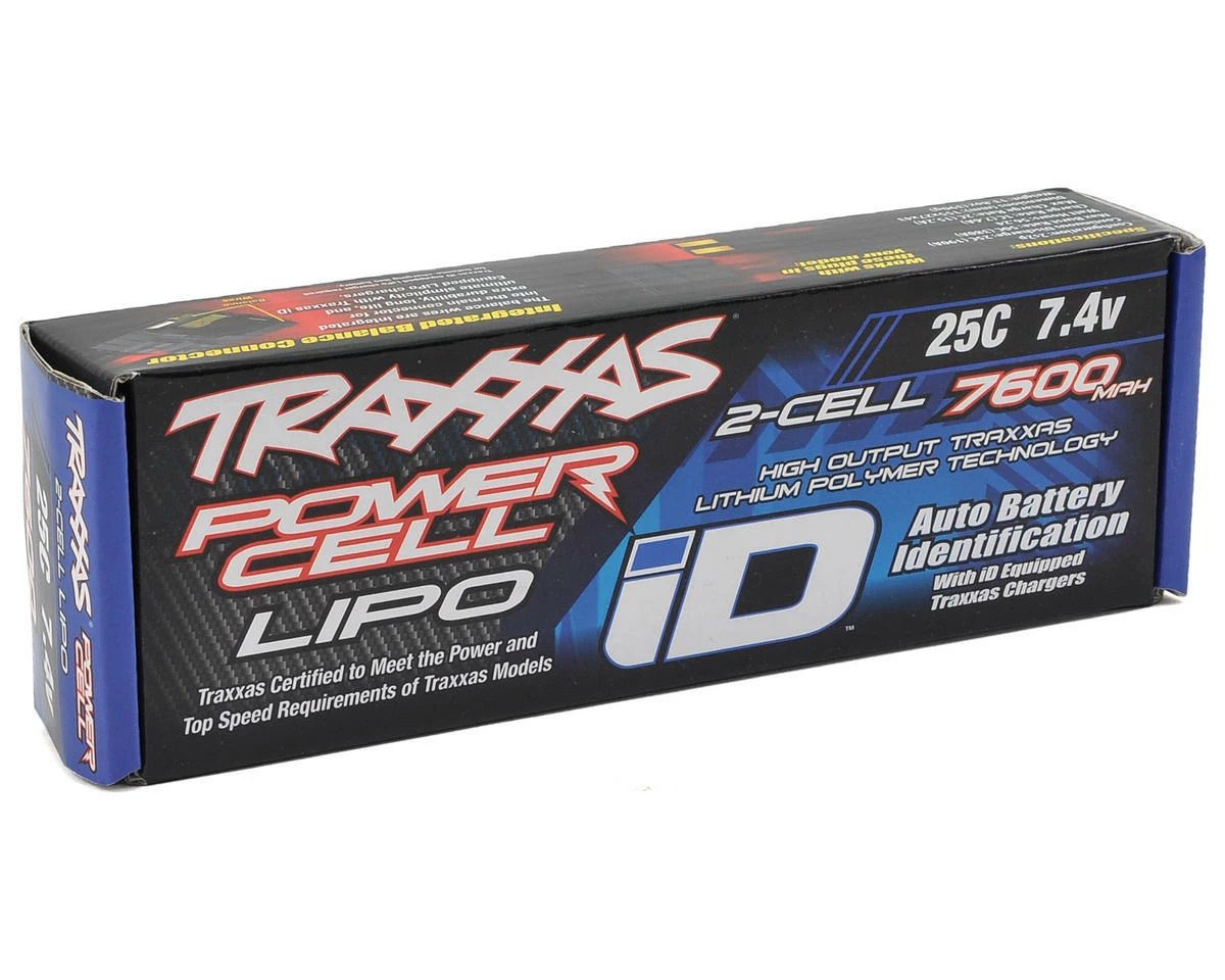 2S "Power Cell" 25C LiPo Battery W/iD Traxxas Connector (7.4V/7600mAh) - Image 2