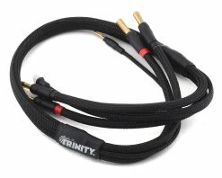 Trinity 2S Pro Charge Cables W/5mm Bullet Connector (Black)