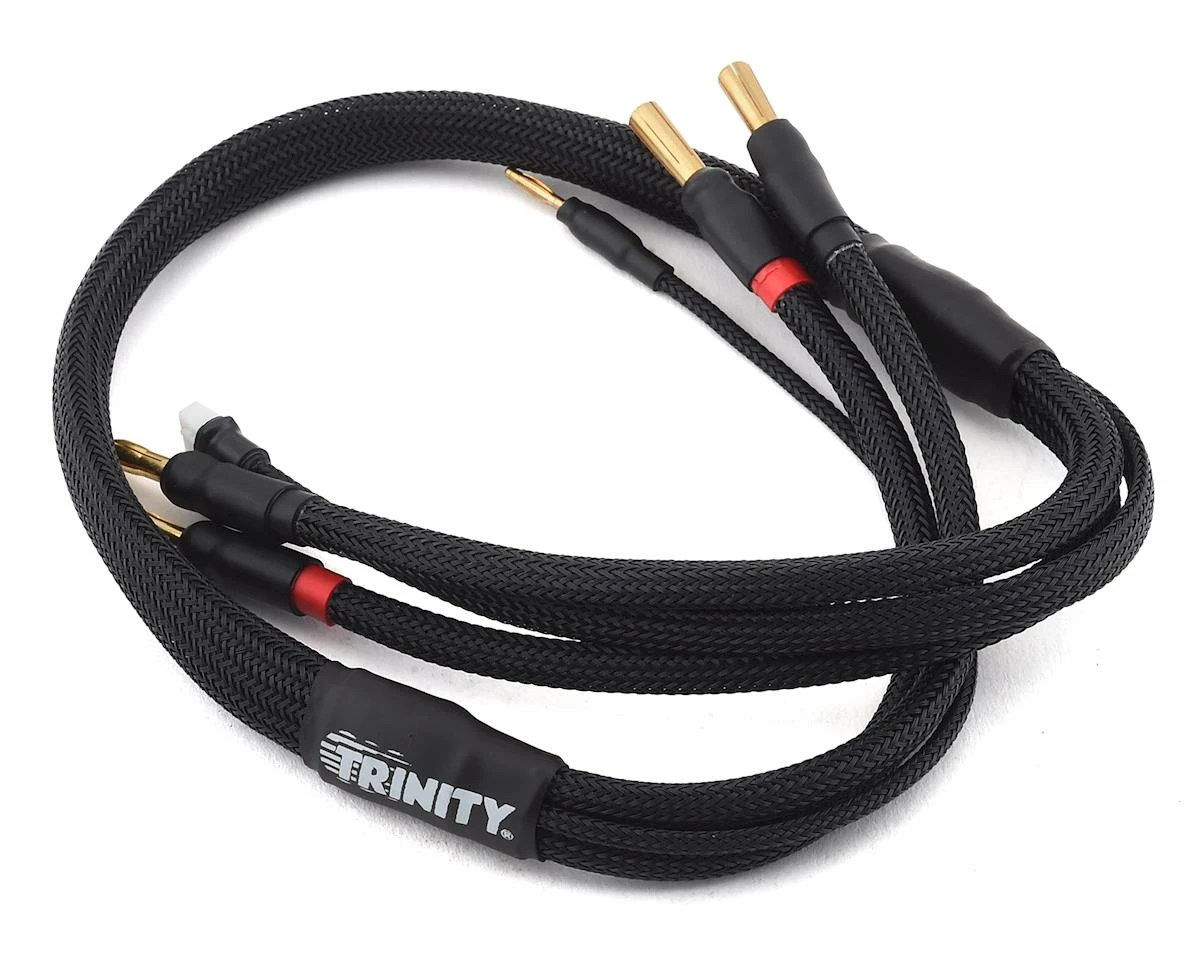 Trinity 2S Pro Charge Cables W/5mm Bullet Connector (Black)
