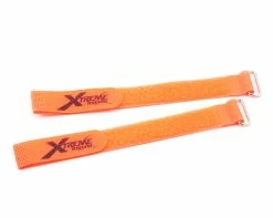 Xtreme Racing 1" X 12" Battery Straps (Orange) (2)