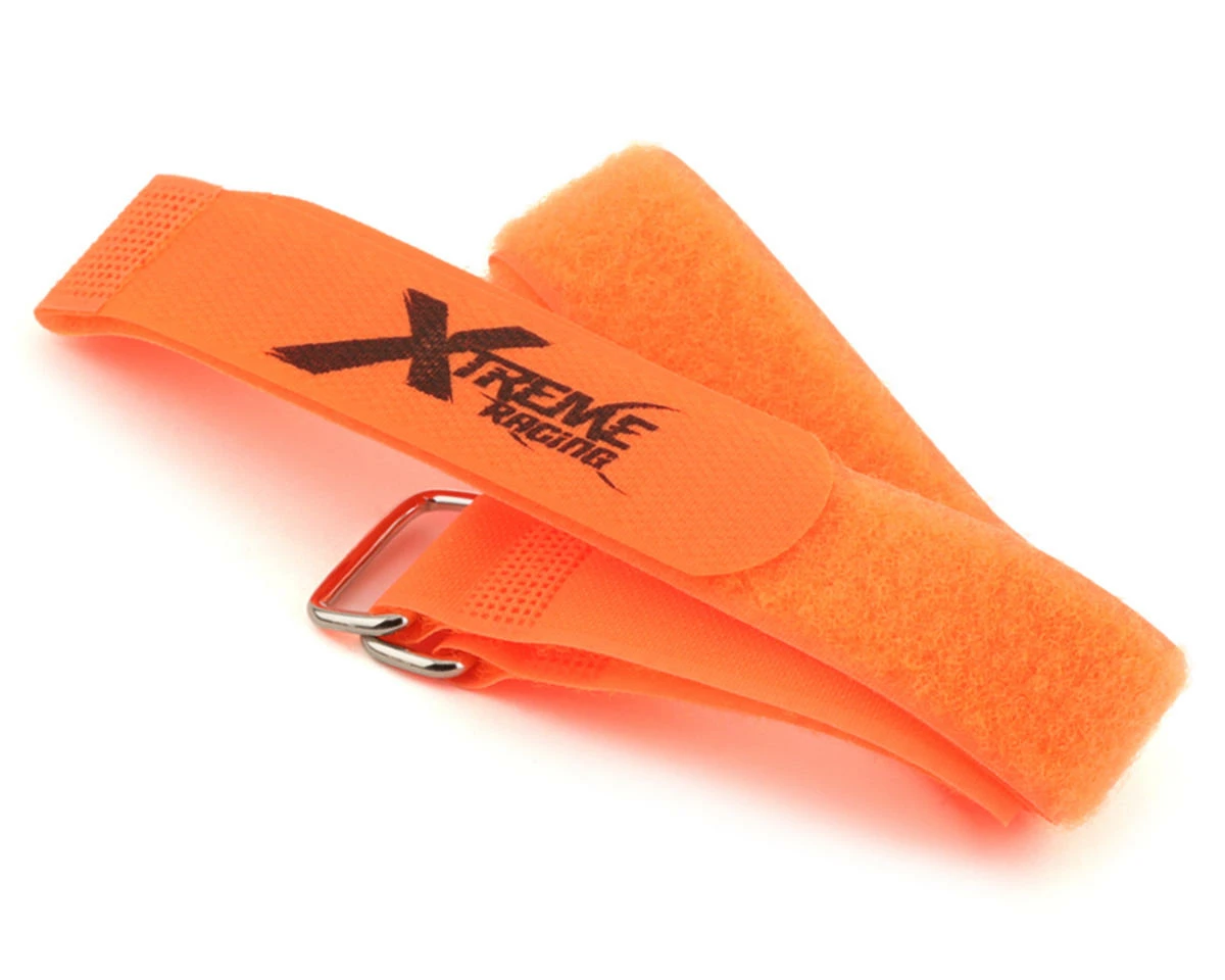 Xtreme Racing 1x15" Orange Battery Straps (2)